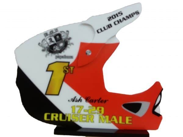 MX Printed Helmet Trophy - Image 2