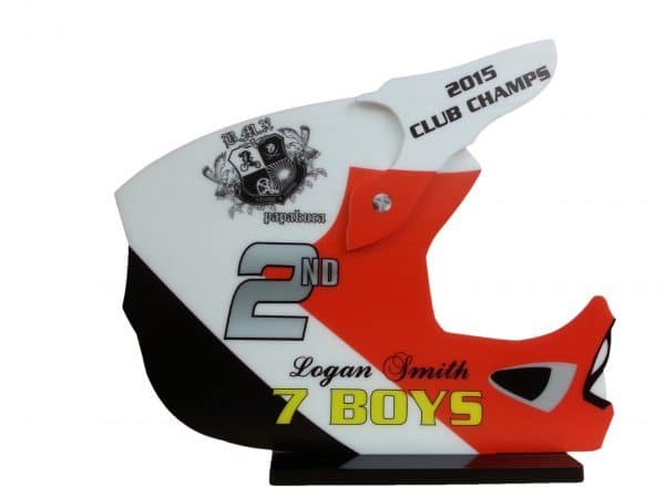 MX Printed Helmet Trophy - Image 3