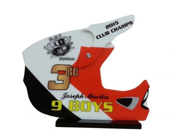 MX Printed Helmet Trophy - Image 4